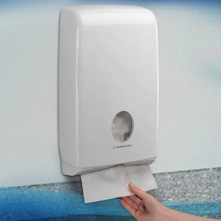 Kimberly-Clark: Полотенца бумажные Скотт Слимфолд 1сл 147л 29,5х19,0см белые