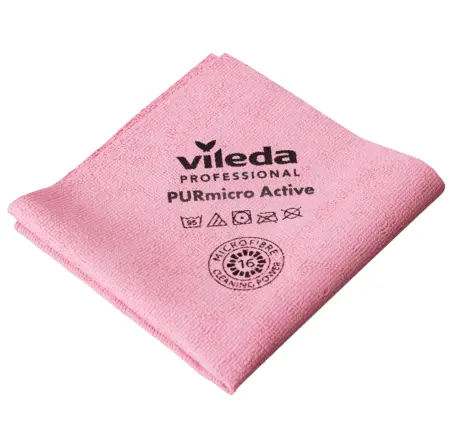 Vileda: Салфетка ПУРмикро Актив 38х35 красная
