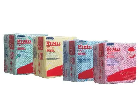 Kimberly-Clark: Салфетки Вайпол Х80 Плюс 1сл 34,5х33,5см желтые /пач.=30 шт.