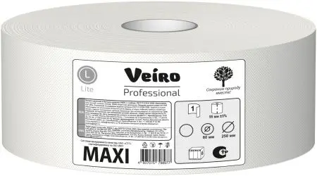 Фото №1 - Вик: Бумага туалетная 1сл 420м цвет натуральный без перфорации Basic MAXI СЫКТЫВКАР Lite