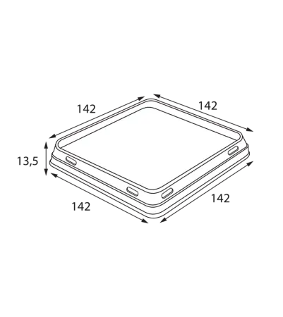 Одноразовая продукция: Крышка к контейнеру 550мл OSQ SmartPack 550 плоская прозрачная /кор=50 шт.
