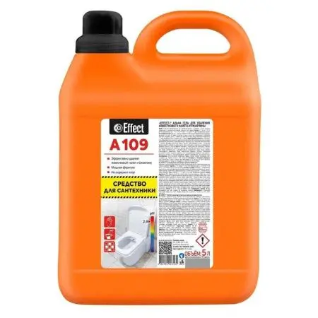 Effect: АЛЬФА-109 5л гель для удаления известкового налета и ржавчины