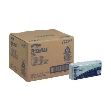 Kimberly-Clark: Салфетки Вайпол Х50 1сл 41,6х24,5см зеленые /пач.=50 шт.