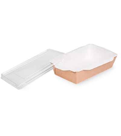 Фото №5 - Одноразовая продукция: Контейнер бумажный прямоугольный 800мл 186х209х106 крафт/белый OSQ OpSalad 800 /пач.=50 шт.