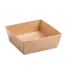 Превью №1 - Одноразовая продукция: Контейнер бумажный квадратный 550мл 128х128х49 крафт OSQ SMARTPACK 550 /пач.=50 шт.