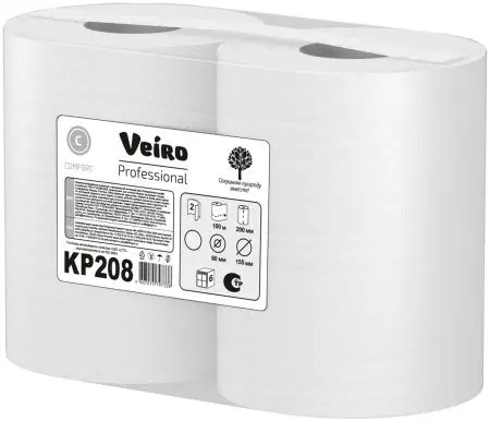 VEIRO: Полотенца бумажные ЦВ 2сл 100м/20 Comfort белые