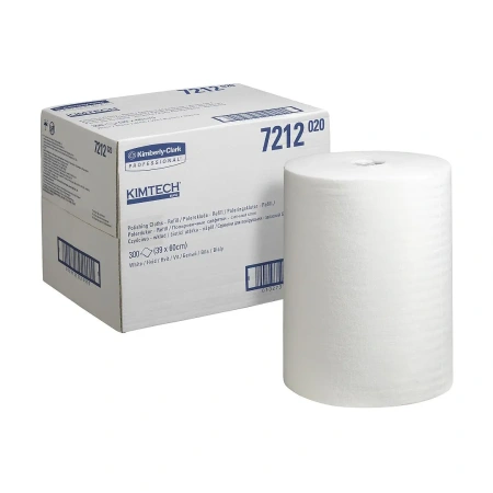 Kimberly-Clark: Салфетки Кимтех 300л 1сл полировочные белые сменный блок