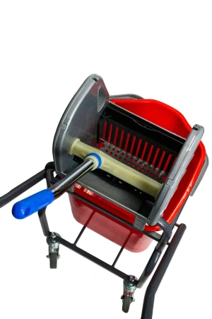 Вик: Тележка 1х20л металл окрашенная + отжим Vclean