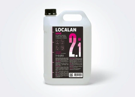 Localan: Super 2.1 5л для чистки керамики,стекла,нержавеющей стали сильнокислотное