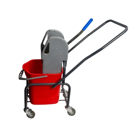 Вик: Тележка 1х20л металл окрашенная + отжим Vclean