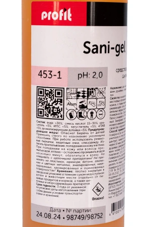 Pro-Brite: ПРОФИТ Сани-Гель 1л для санузлов концентрат