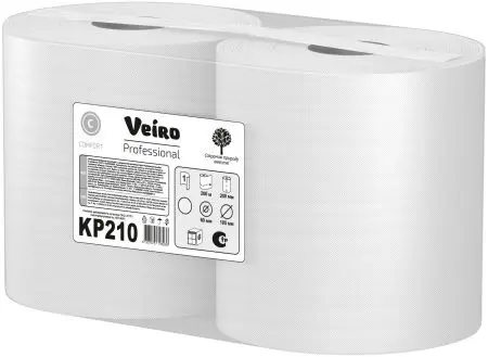 VEIRO: Полотенца бумажные ЦВ 1сл 200м/20 Comfort белые