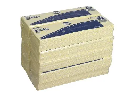 Kimberly-Clark: Салфетки Вайпол Х80 1сл 41,6х34,4см желтые /пач.=25 шт.