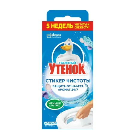 Чистящее средство: УТЕНОК Стикер Чистоты МОРСКОЙ /пач.=3 шт.