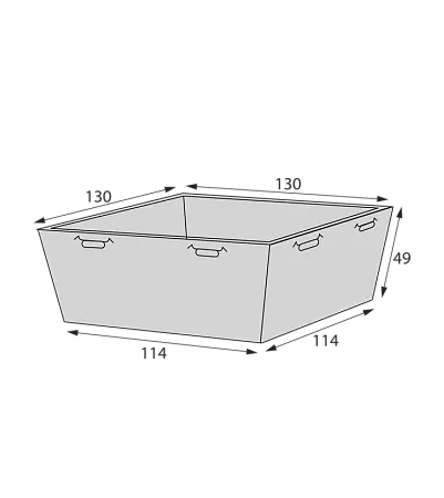 Фото №2 - Одноразовая продукция: Контейнер бумажный квадратный 550мл 128х128х49 крафт OSQ SMARTPACK 550 /пач.=50 шт.