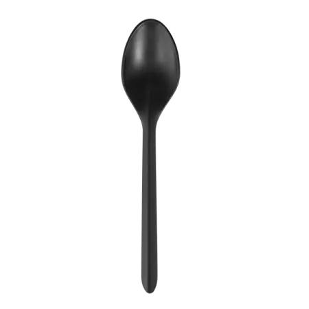 Одноразовая продукция: Ложка столовая 173,5мм черная матовая ПП /пач.=50 шт.