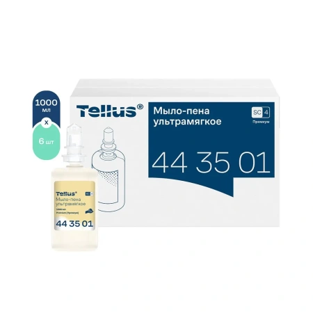 ТОРК: Tellus Мыло SC4 пена 1л Премиум Ультрамягкое прозрачное