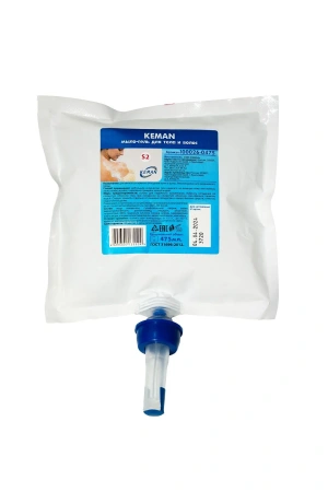 Кеман: Мыло-гель для душа 475мл для тела и волос бесцветный с отд в картридже S2