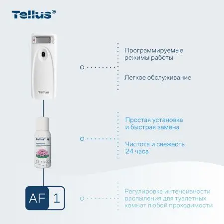 ТОРК: Tellus Диспенсер AF1 для аэрозольного освежителя воздуха белый СЕНСОРНЫЙ