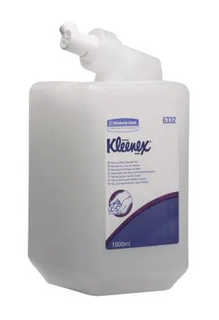 Kimberly-Clark: Мыло Клинекс 1л жидкое для душа и шампунь белое