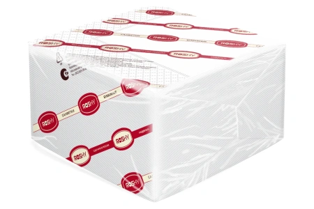 Бумажные салфетки: столовые 2сл 100листов 33х33 1/8 Сыктывкар ROSHY белые