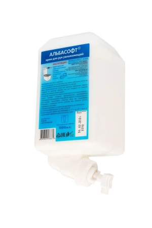 Кеман: Крем для рук АЛЬБАСОФТ 1000мл увлажняющий в картридже белый