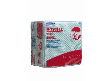 Kimberly-Clark: Салфетки Вайпол Х80 Плюс 1сл 34,5х33,5см зеленые /пач.=30 шт.
