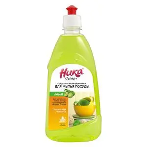Моющее средство: НИКА СУПЕР ПЛЮС 500г для мытья посуды пуш-пул