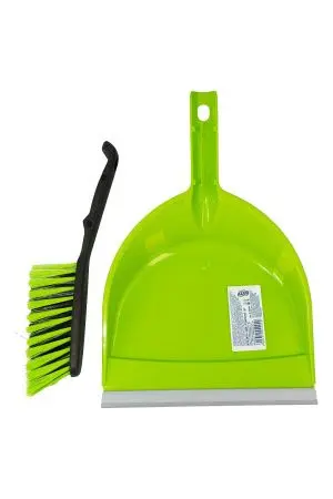 Хозяйственный инвентарь: Совок для мусора YORK пластик с резин.кромкой +щетка-сметка Клип Центи в асс.