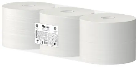 VEIRO: Бумага туалетная 1сл 450м/9,4 Basic натуральный