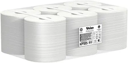 Фото №14 - VEIRO: Полотенца бумажные ЦВ 1сл 300м/20 Basic натуральный