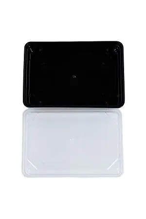 Фото №4 - Одноразовая продукция: Контейнер для суши дно 123х47мм 700мл черный /пач.=450 шт.