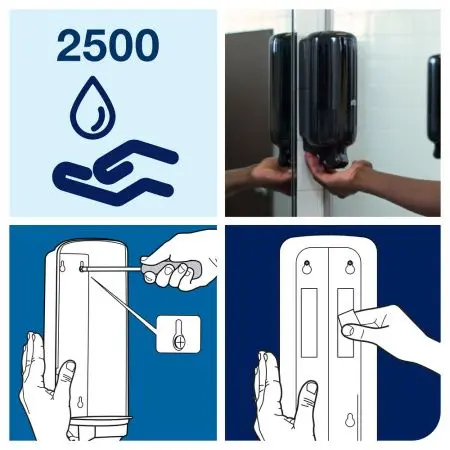 Tork: Диспенсер S4 Elevation 1л для пенного мыла черный