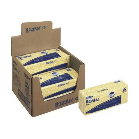 Kimberly-Clark: Салфетки Вайпол Х50 1сл 41,6х24,5см желтые /пач.=50 шт.