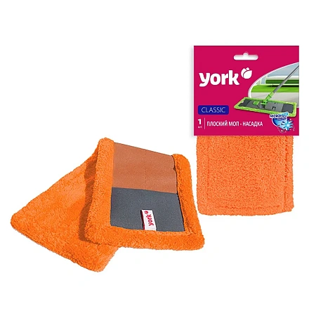 Фото №9 - Хозяйственный инвентарь: МОП насадка на швабру YORK Классик 42х13см плоский микрофибра