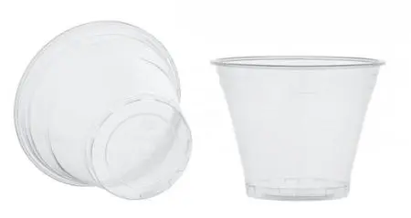 Одноразовая продукция: Стакан пластиковый 200мл прозрачный шейкер ПЭТ /пач.=50 шт.