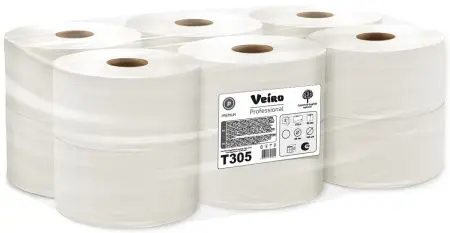 VEIRO: Бумага туалетная 2сл 170м/9,2 Premium белый