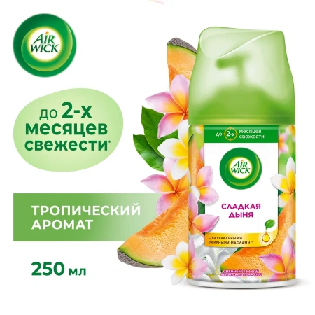 Освежители воздуха: АИРВИК 250мл авт. (зап.блок) Микс дыня огурец