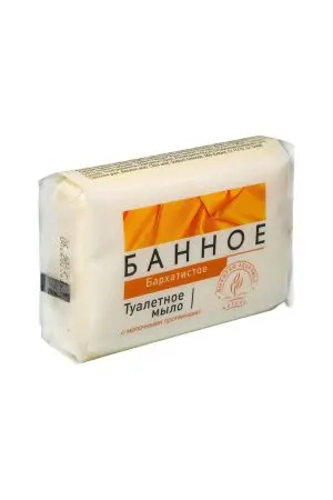 Мыло туалетное: БАННОЕ 125г бархатистое Аист
