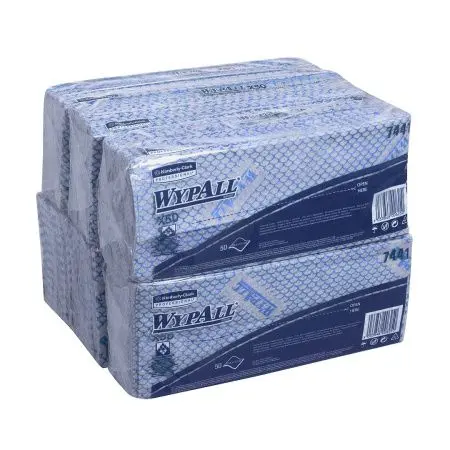 Kimberly-Clark: Салфетки Вайпол Х50 1сл 41,6х24,5см синие /пач.=50 шт.