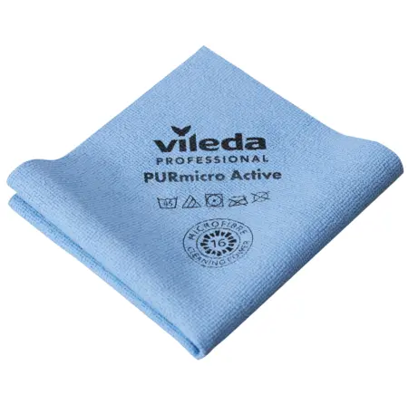 Vileda: Салфетка ПУРмикро Актив 38х35 синяя