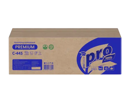 Вик: Полотенца бумажные Z 2сл 200л 21,5х24см белые PROtissue Instant