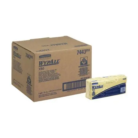 Kimberly-Clark: Салфетки Вайпол Х50 1сл 41,6х24,5см желтые /пач.=50 шт.