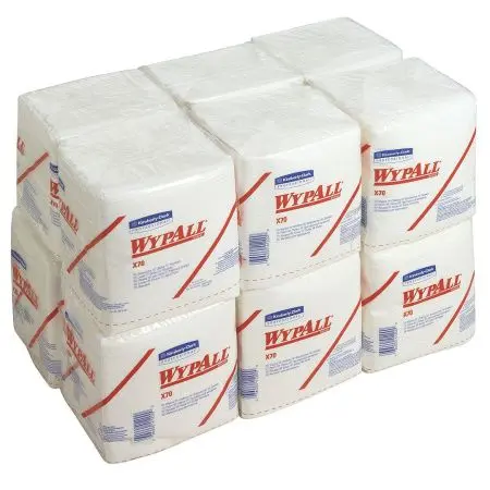 Kimberly-Clark: Салфетки Вайпол Х70 1сл 42,6х31,7см 76л белые протирочные /пач.=76 шт.