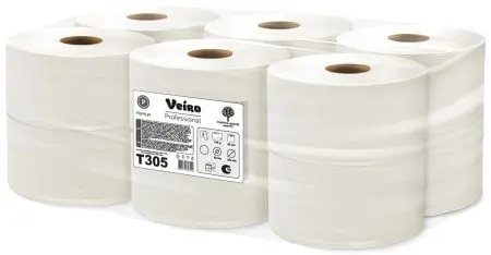 VEIRO: Бумага туалетная 2сл 170м/9,2 Premium белый