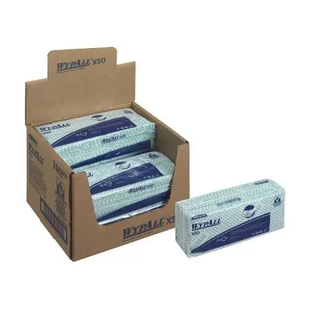 Kimberly-Clark: Салфетки Вайпол Х50 1сл 41,6х24,5см зеленые /пач.=50 шт.