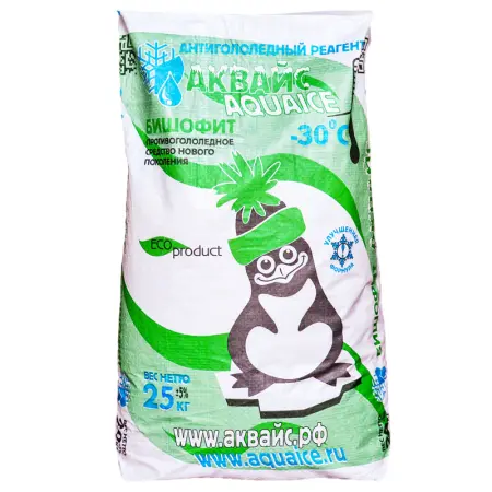 Химпродукция: Реагент Аквайс - Бишофит 25кг противогололедный до -35