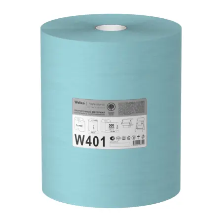 VEIRO: Салфетки протирочные 1сл 190м/30см нетканые бирюзовые