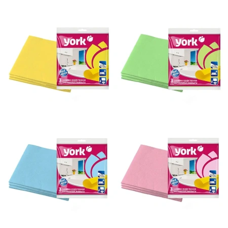 Фото №1 - ХозСалфетки: для мебели YORK 35х35 вискоза /пач.=3 шт.