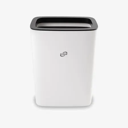 Фото №1 - Кеман: Корзина для мусора 26л настенная с держателем мешка пластик белый
